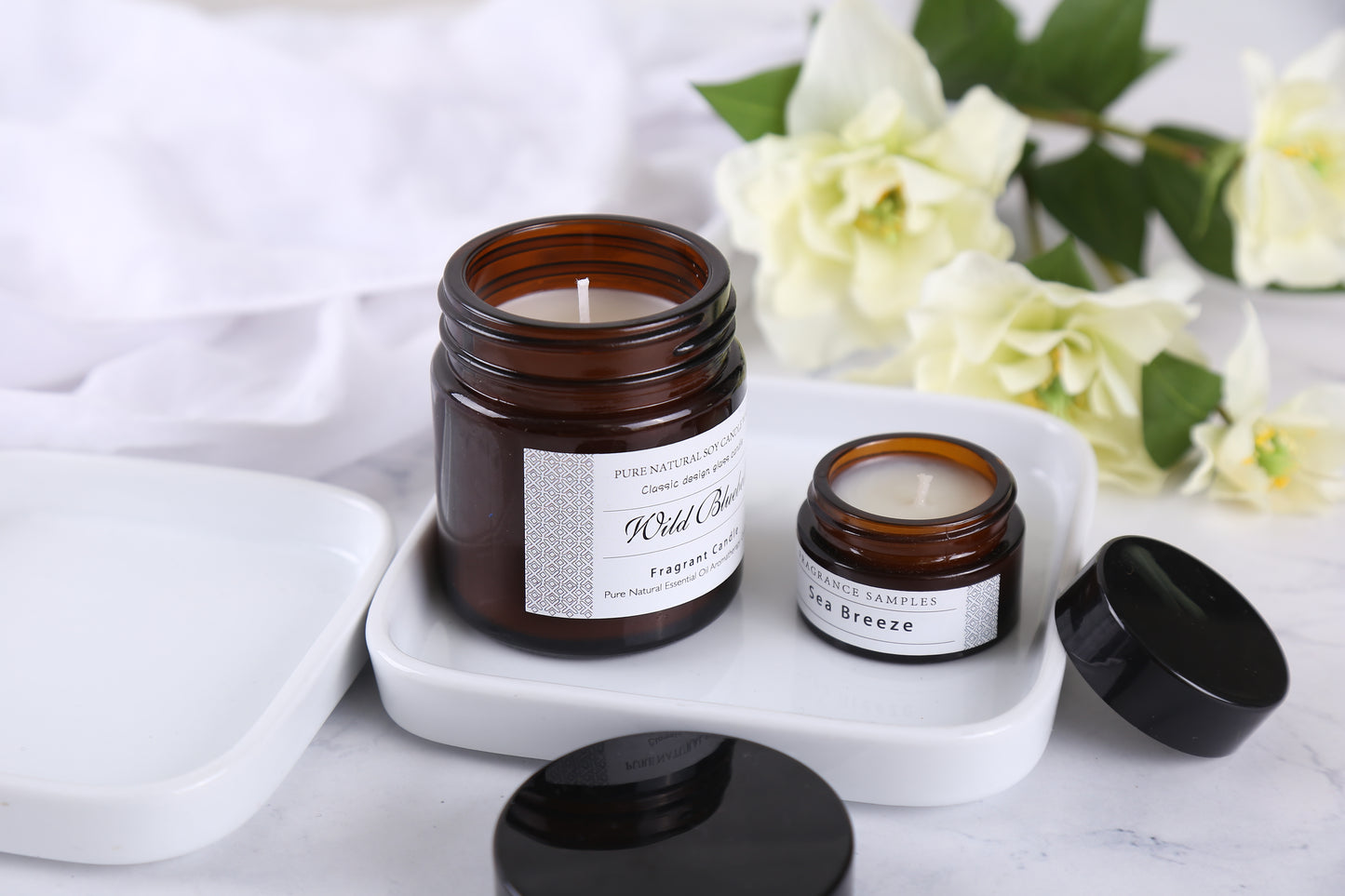 Pure Natural Soy Candle Wax Fragrant Candle- Wind Bluebell